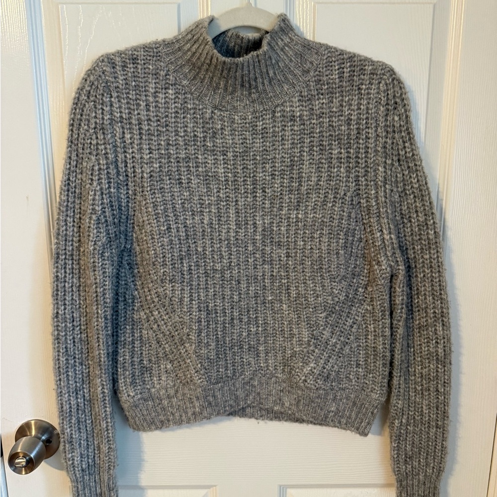Cozy Gray Turtleneck Sweater